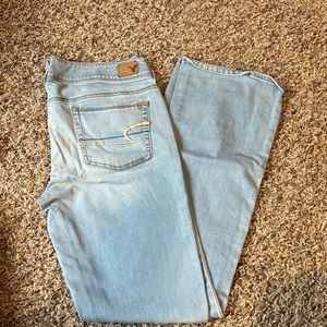 American eagle boot cut jeans- light denium